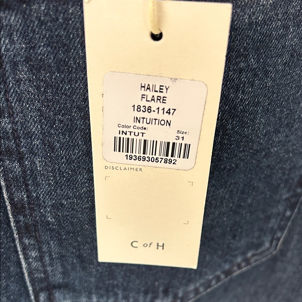 Hailey Flare Split hem dark wash jeans NWT - Picture 9 of 16